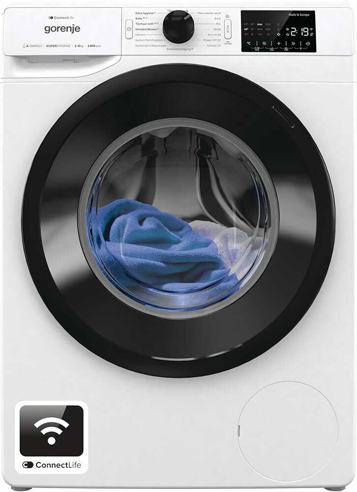 Gorenje WPNEI84A1TS Waschmachine mit Dampffunktion/ConnectLife / 8Kg / 1400 U/min / 15 Programme 299€ statt 348,90€