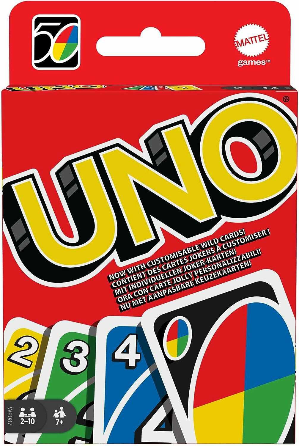 Mattel Games UNO Kartenspiel 4,99€ mit Prime  statt  7,99€