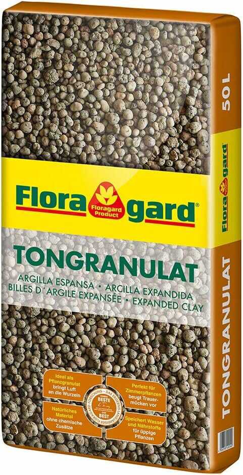 Floragard Blähton Tongranulat zur Drainage   Hydrokultursubstrat 50 L 16,99€ statt  19,99€