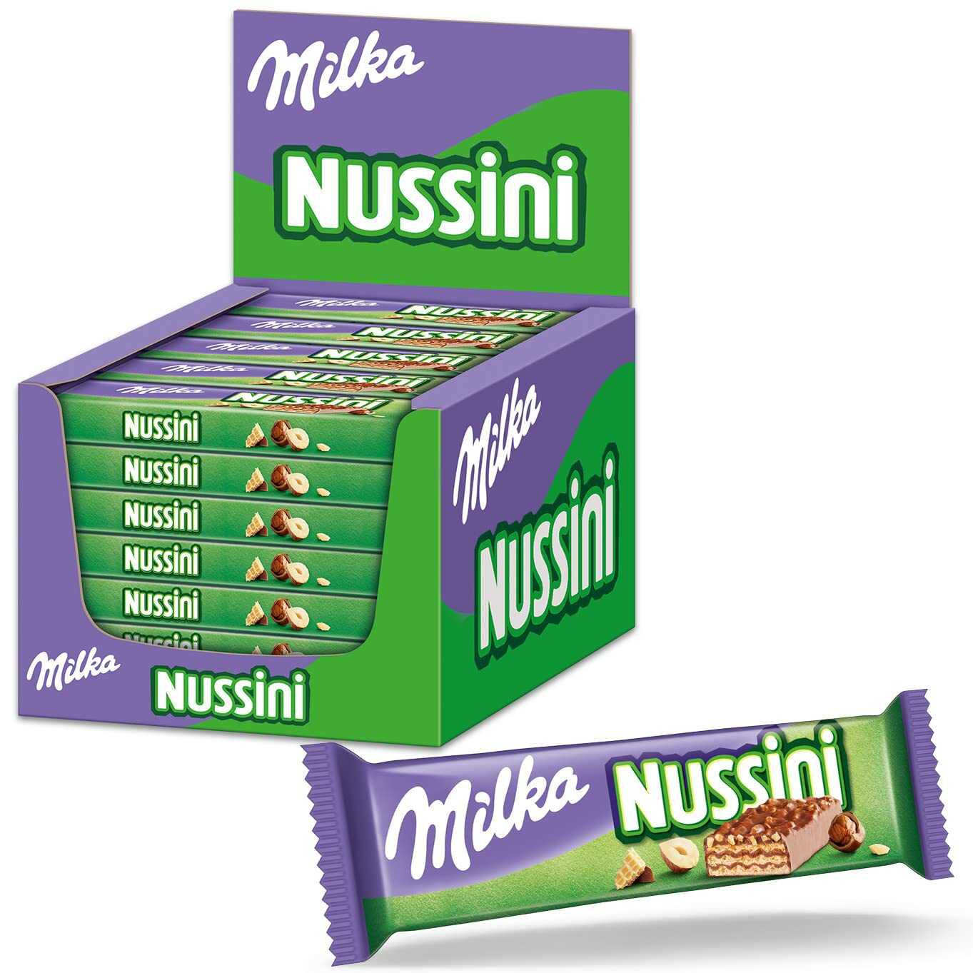 Milka Nussini Riegel 35×31,5g 14,95€  statt 20,85€