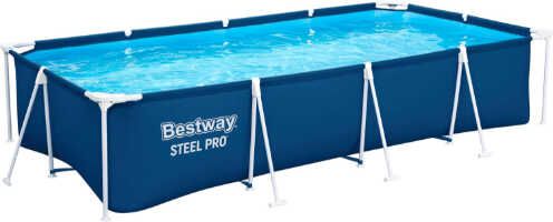 Bestway Steel Pro Frame Pool ohne Pumpe 400x211x81 cm , dunkelblau für 99,89€ statt 158,95€