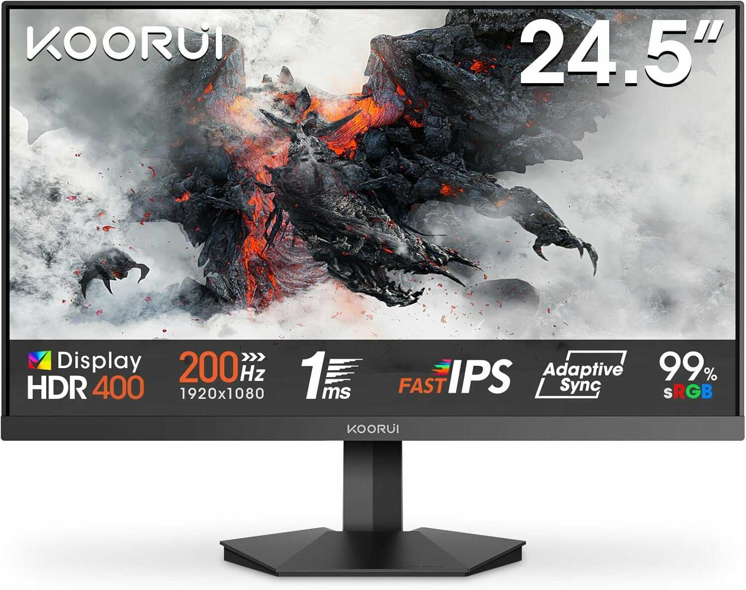 KOORUI G2511P 25 Zoll Gaming Monitor   200Hz FHD IPS Panel für 109,99€ statt 149€