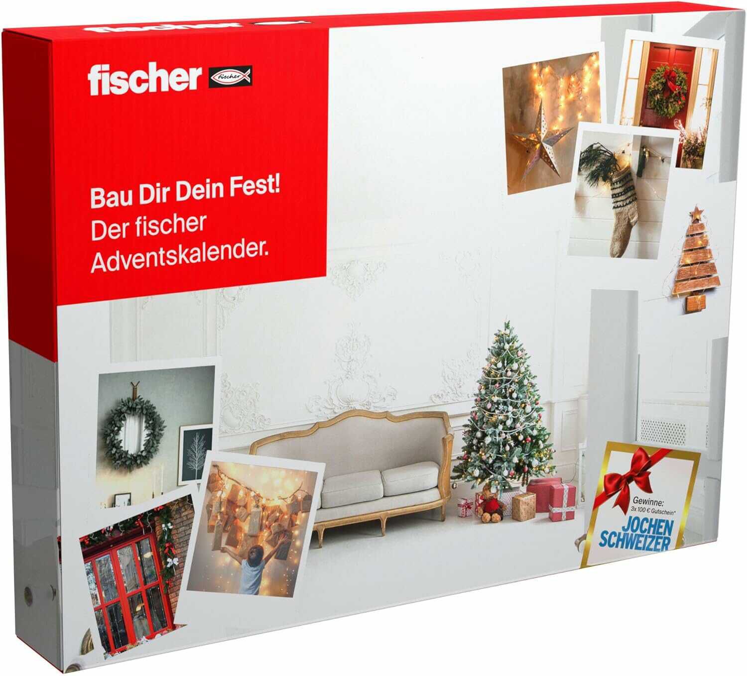 fischer Adventskalender 2025 – 24 praktische Befestigungslösungen für kreative Heimwerker für 50,89€ PVG 59,99€ fischer Adventskalender 2025 – 24 praktische Befestigungslösungen für kreative Heimwerker für 50,89€ PVG 59,99€