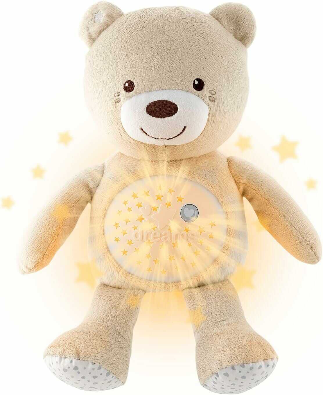 Chicco First Dreams Plüsch Teddybär mit Nachtlicht, Lichteffekten und entspannenden Melodien 20€ statt 29,99€