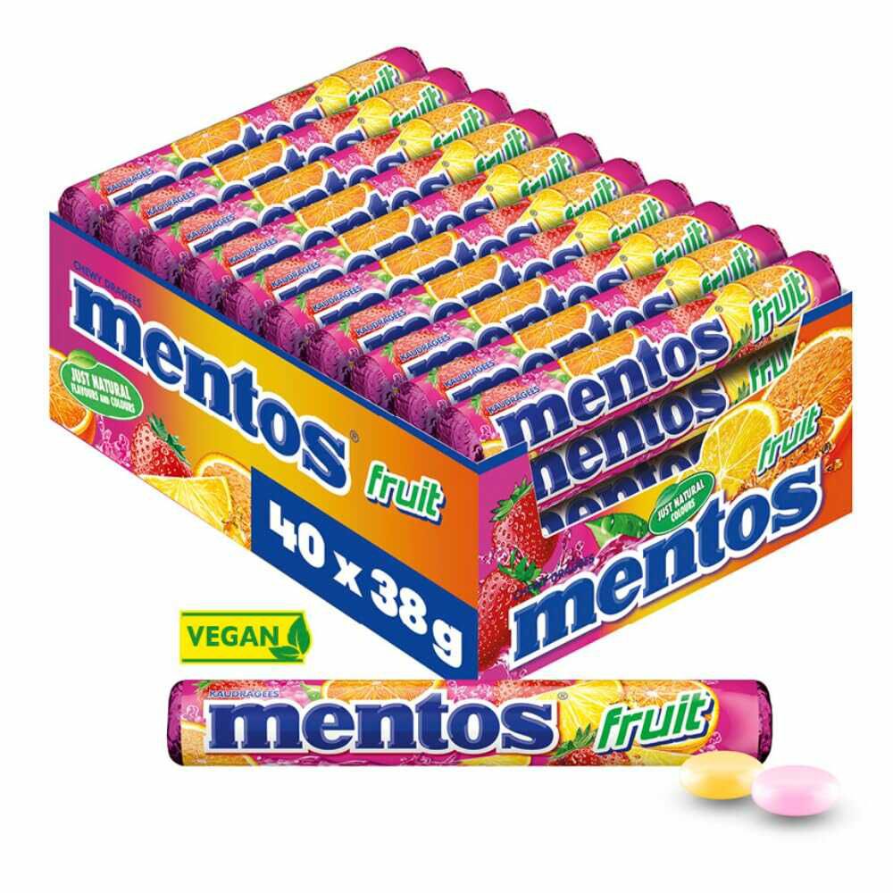 Mentos Fruit Dragees Multipack 15,99€ statt 19,99€