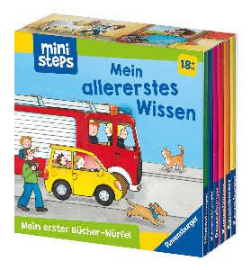 Ministeps: Mein erster Bücher Würfel mit 6 kleinen Pappbilderbüchern für 3,99€ statt 7,99€