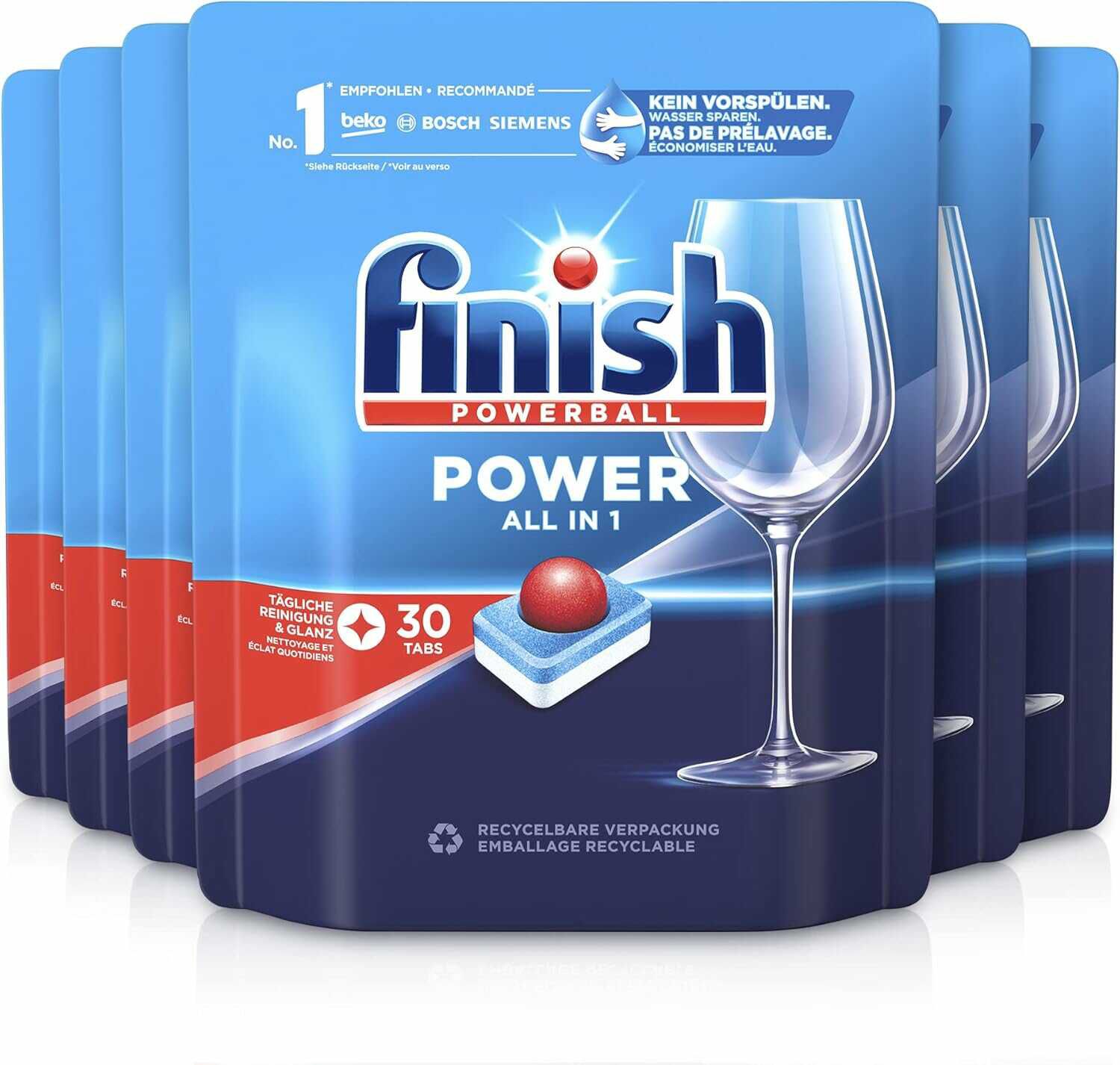 180er Finish Power All in 1 Spülmaschinentabs 23,74€ statt  28,89€