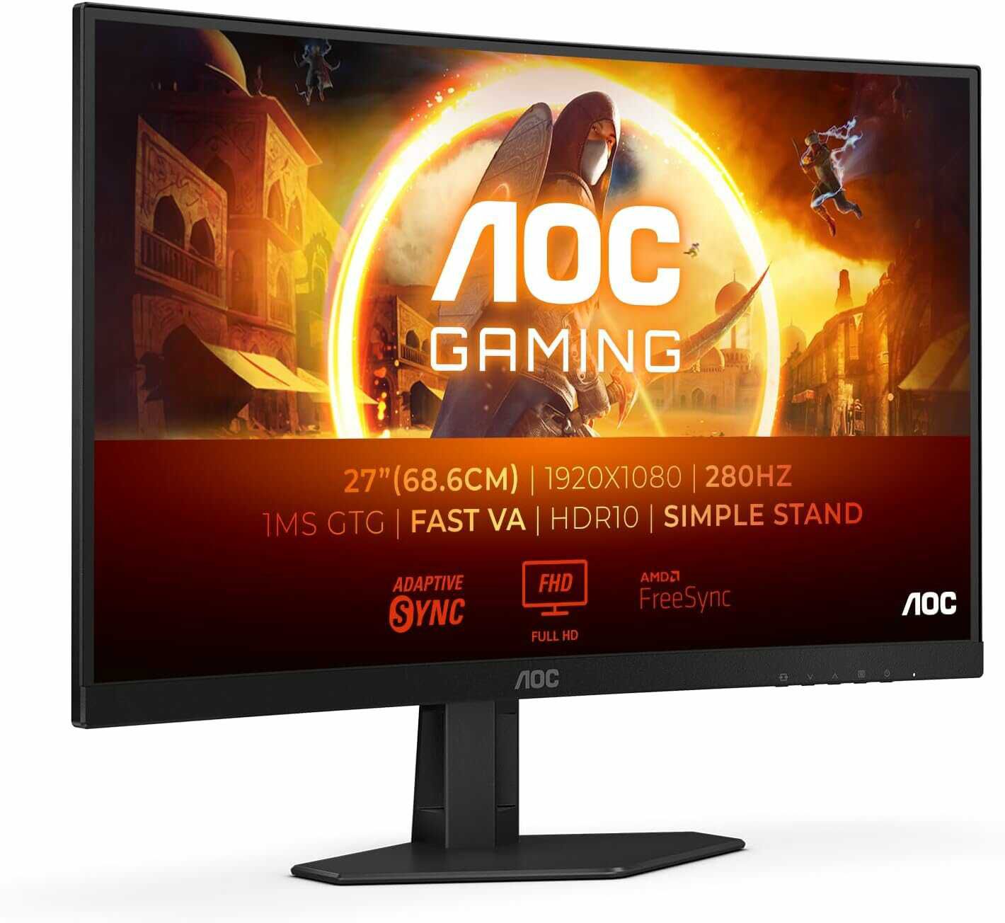 AOC Gaming C27G4ZXED   27 Zoll Full HD Curved Monitor, 280 Hz 86,70€ statt 102,90€