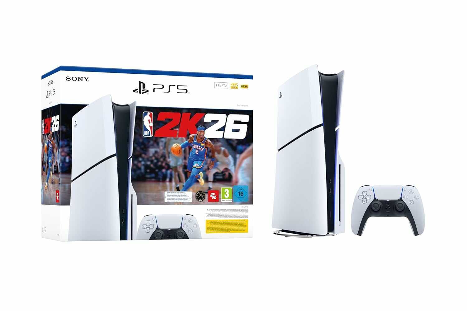 Playstation®5 Konsole – NBA 2K26 Bundle (Modellgruppe – Slim)* für 479,00€ PVG 547,99€ 