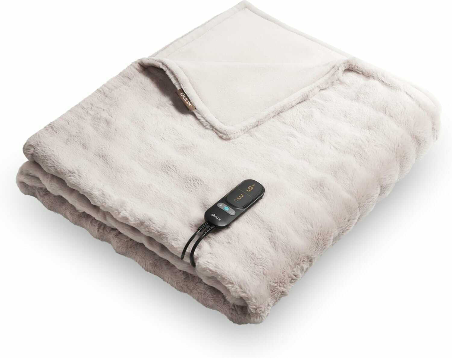 Duux Yentl Wärmedecke | Grau | 200 x 200