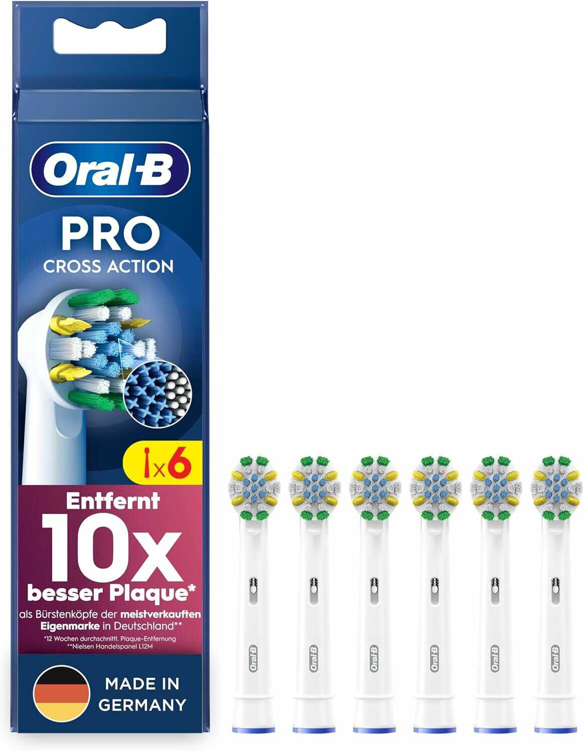 [PRIME] Oral B Cross Action   Pro Tiefenreinigung – 6 Stück 15,99€ statt 18,95€