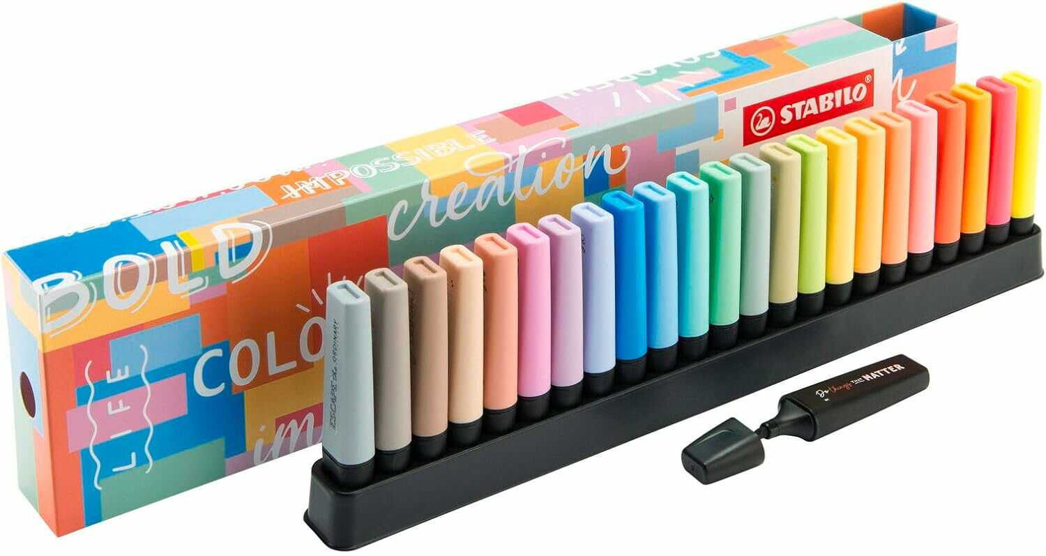 STABILO   Exklusives 24er Textmarker Geschenkset 22,95€ statt 32,82€