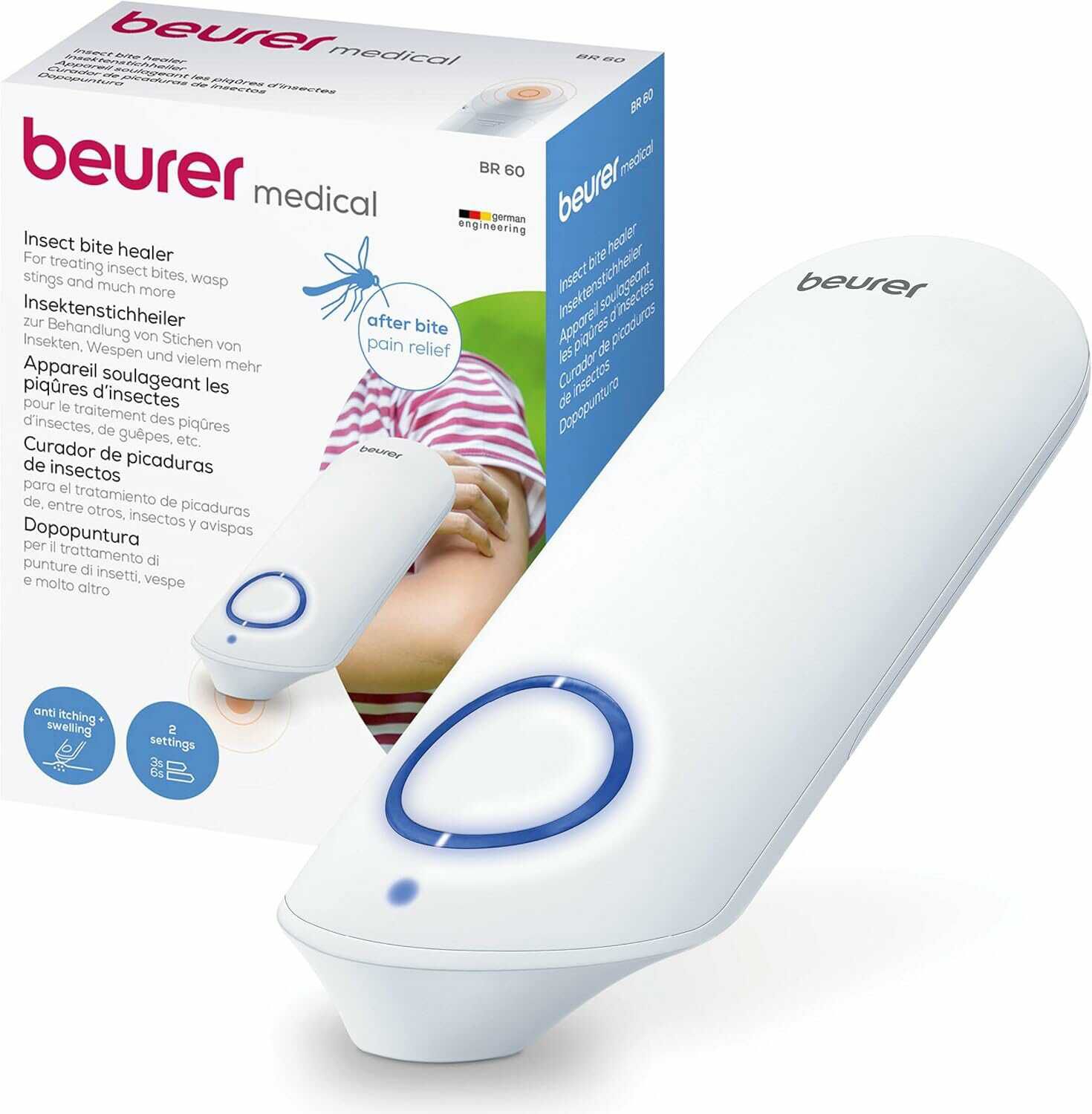 Beurer BR 60 Insektenstichheiler, Mückenstich Hitzestift zur Behandlung von Insektenstichen  und bissen für 18,99€ PVG 24,80€ 