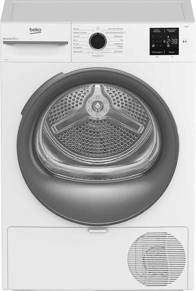 Beko 7 kg Wärmepumpentrockner – Sensortrocknung & 15 Programme – Säulenfähig – BM3T37210W1 347,99€ statt 424€