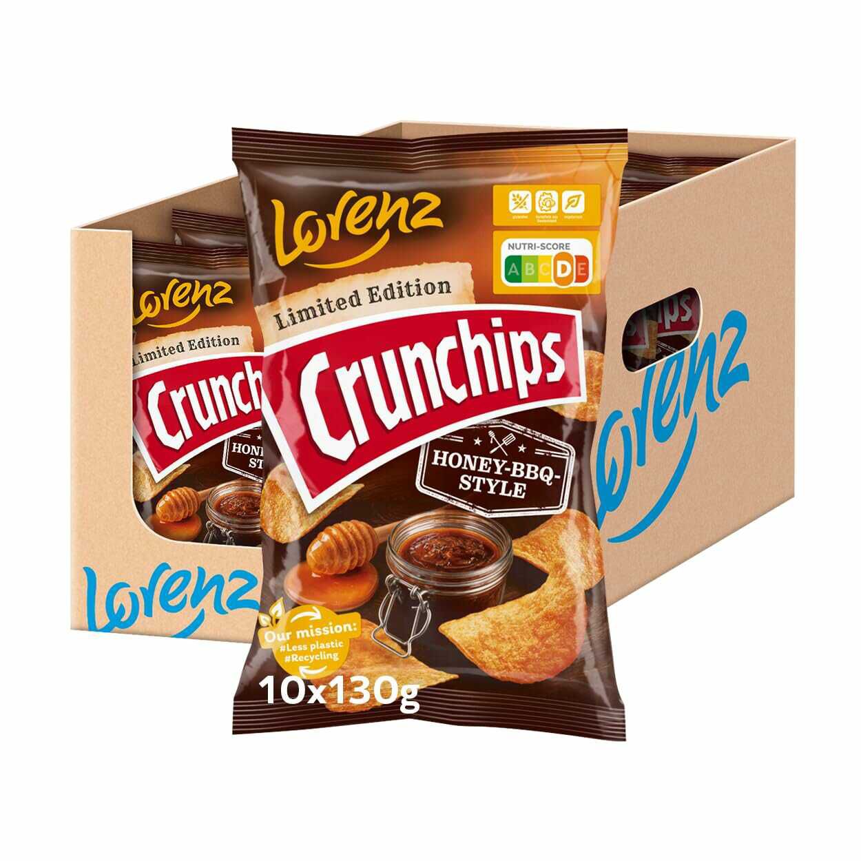 10x 130g LORENZ Chips | Crunchips Limited Edition Honey BBQ Style 12,25€ statt 19,90€ 10x 130g LORENZ Chips | Crunchips Limited Edition Honey BBQ Style 12,25€ statt 19,90€