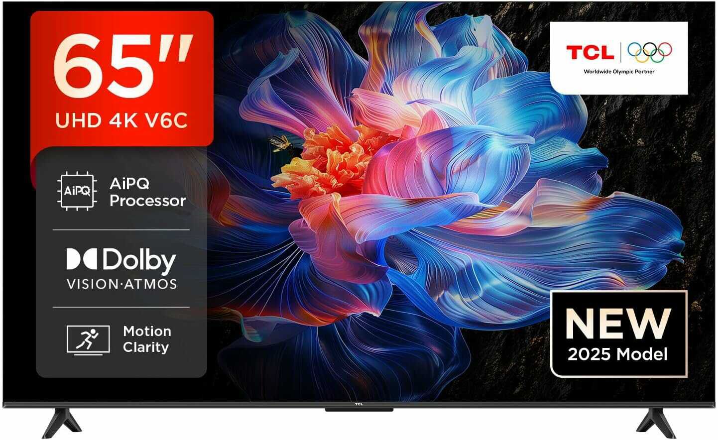 TCL 65V6C 65 Zoll Direct LED TV, 4K HDR Fernseher, Smart TV mithilfe von Google TV  Für 449,00€ PVG 488,95€