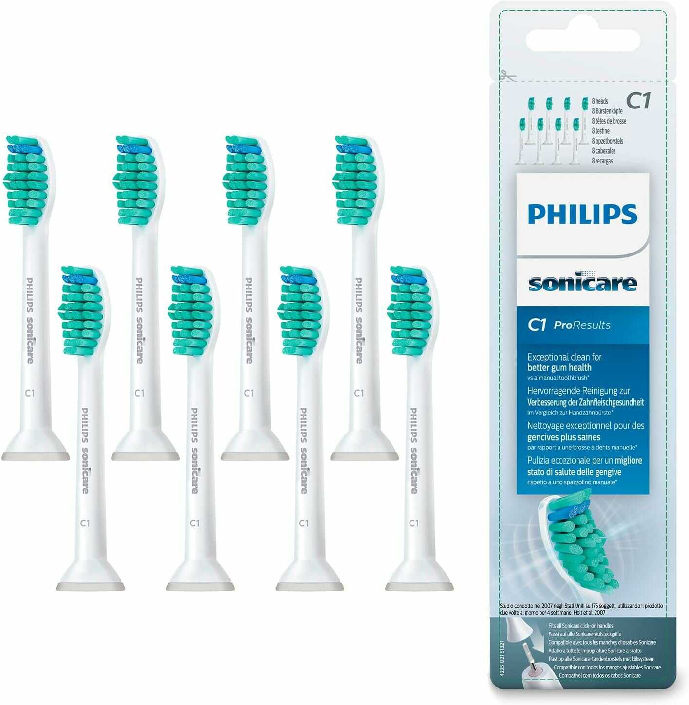 Philips Sonicare C1 ProResults Schallzahnbürstenköpfe   8er Pack 17,99€ statt  32,99€