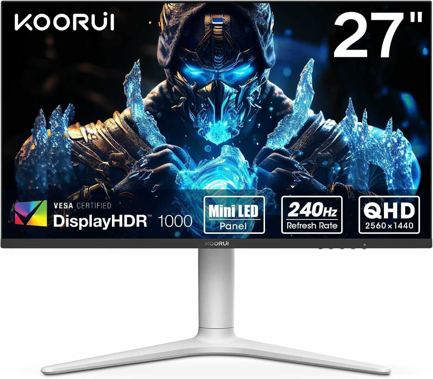 KOORUI 27E6CA 27 240Hz QHD VA Mini LED Gaming Monitor 299,99€ statt 370€