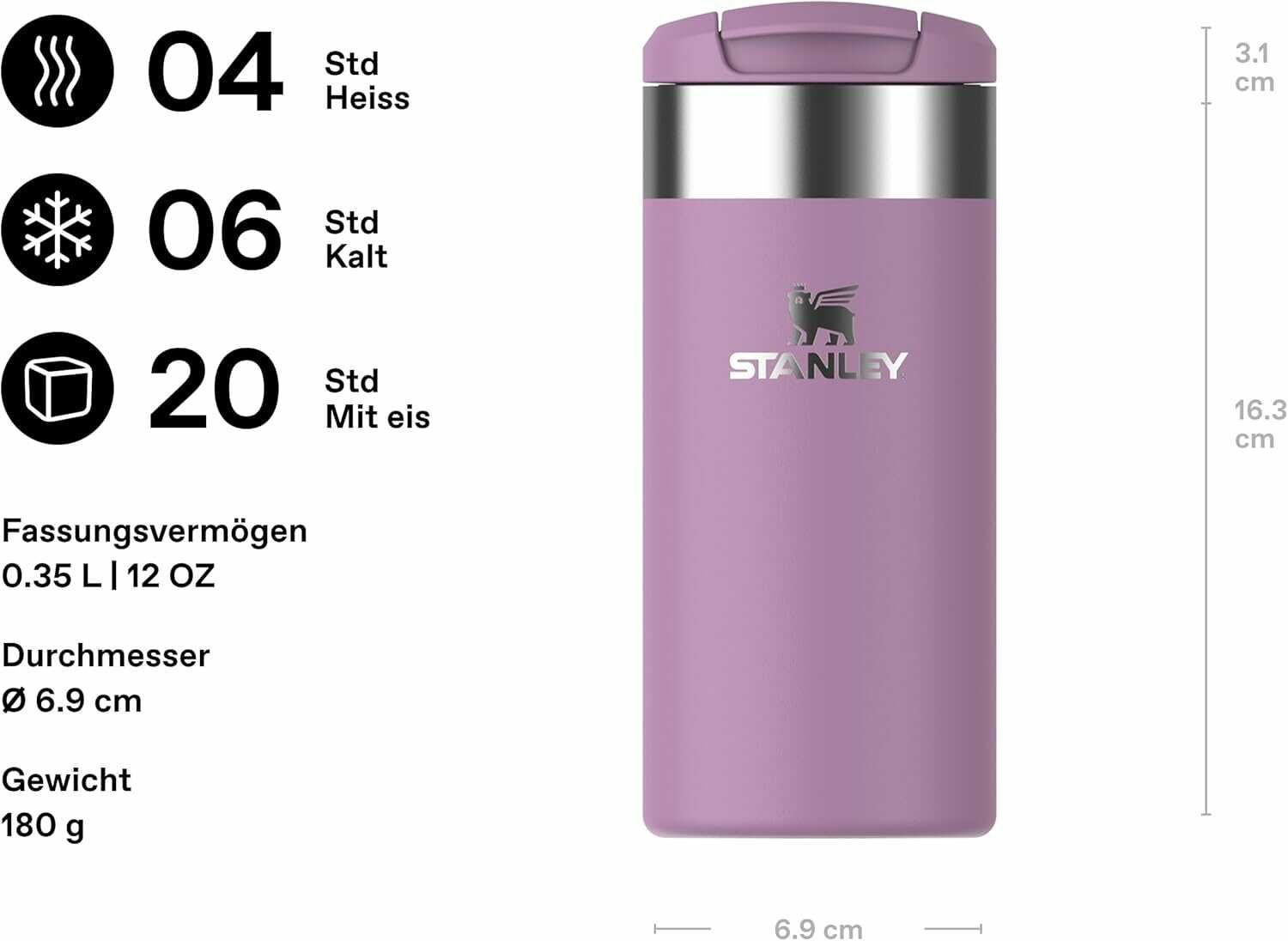 STANLEY Thermobecher 0,35L    4h warm / auslaufsicher  24,47€ statt 29,99€