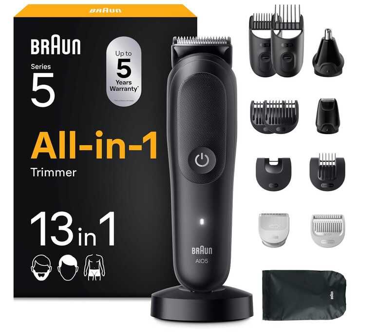 Braun Multigroom All-in-One Series 5, 13-in-1 Trimmer - 49,99€ statt 84,99€ Braun Multigroom All in One Series 5, 13 in 1 Trimmer 49,99€ statt 84,99€