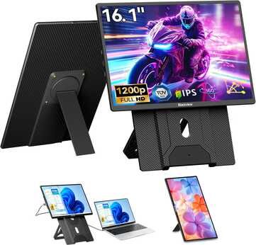 16,1 16,1 Laptop Bildschirm Erweiterung mit 360° Magnetständer für 109,19€ statt 139,99€