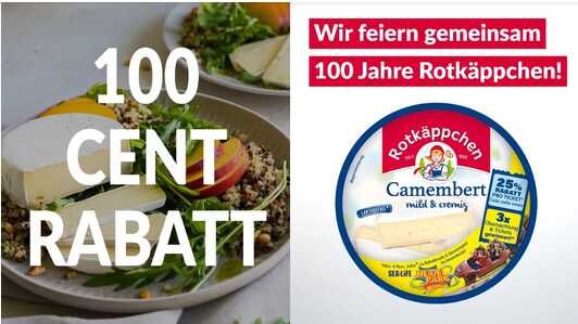 Rotkäppchen Camembert € 1,00 Cashback Rotkäppchen Camembert € 1,00 Cashback