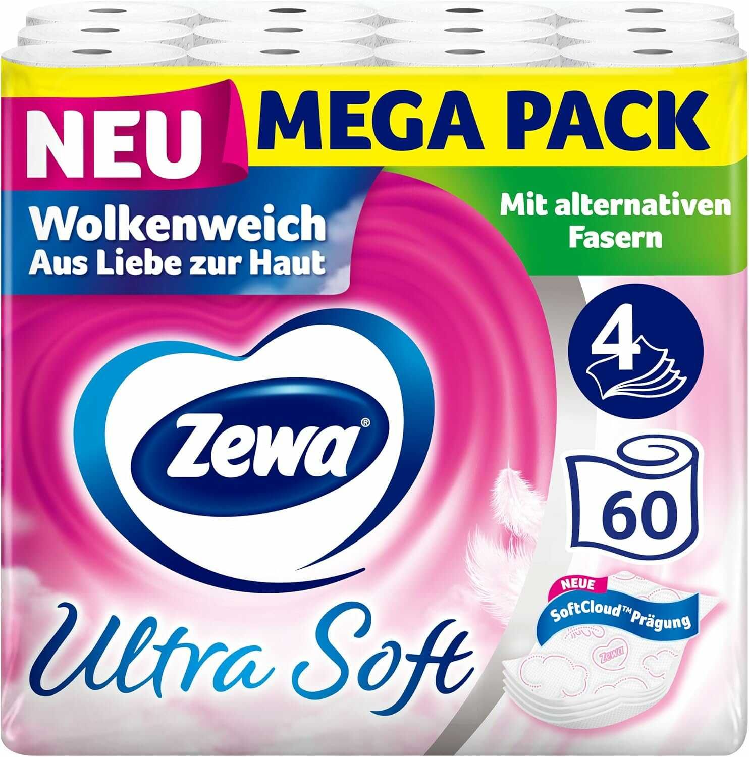*SparAbo* ZEWA Ultra Soft Toilettenpapier 60 Rollen 25,51€ statt 46,80€ *SparAbo* ZEWA Ultra Soft Toilettenpapier 60 Rollen 25,51€ statt 46,80€