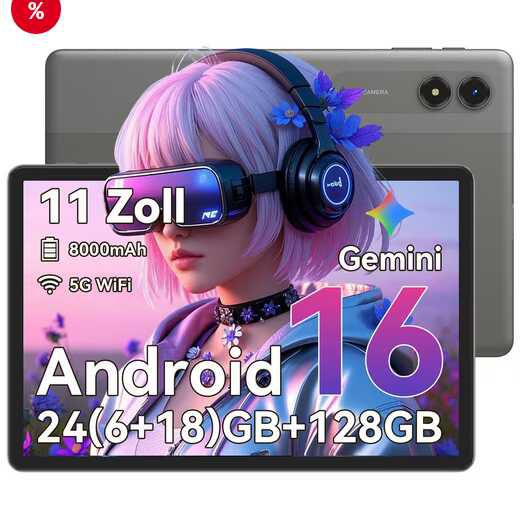 OTO: TABWEE T50 11 Zoll Android 16 128 GB 5G WiFi Tablet 99,99€ PVG: 135€