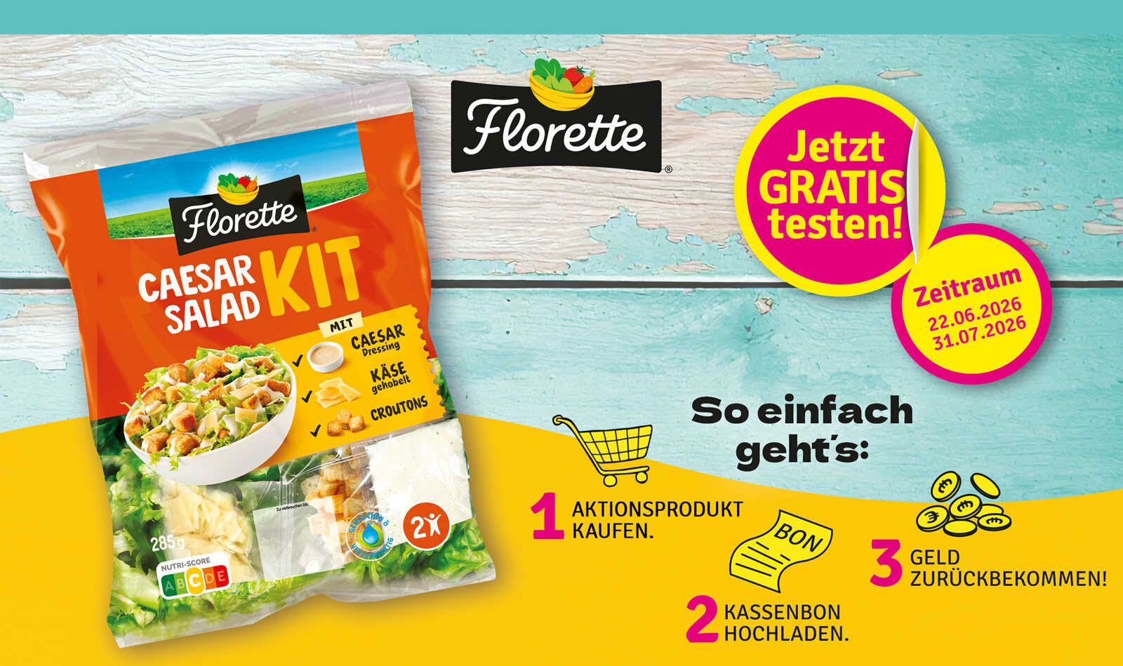 Florette Salad Kit gratis testen (GZG) Florette Salad Kit gratis testen (GZG)