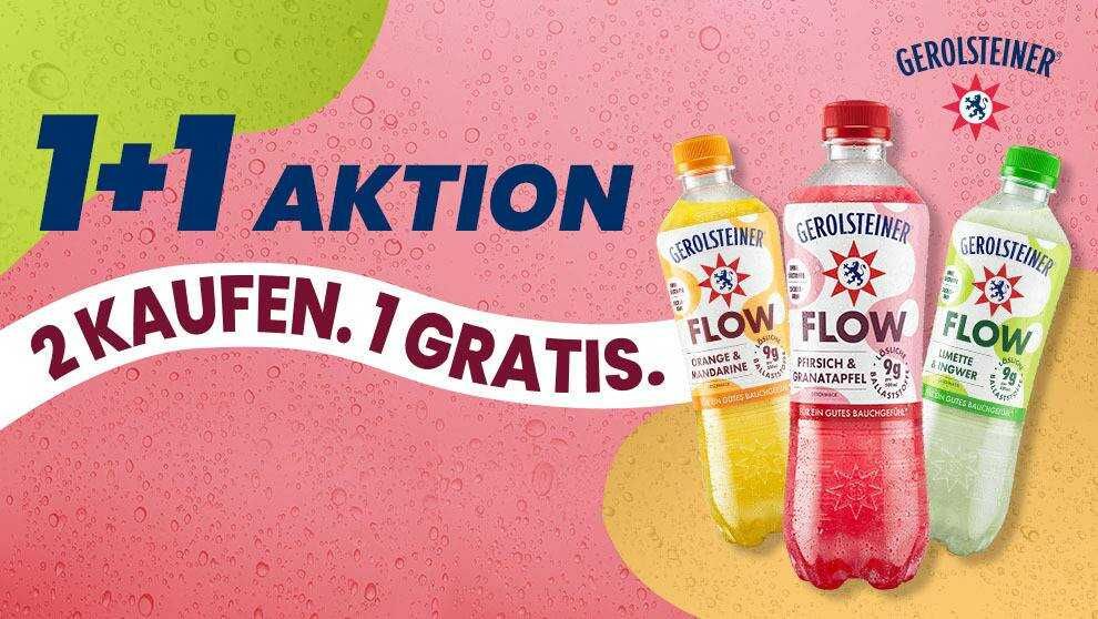 Gerolsteiner FLOW 1+1 Aktion Gerolsteiner FLOW 1+1 Aktion