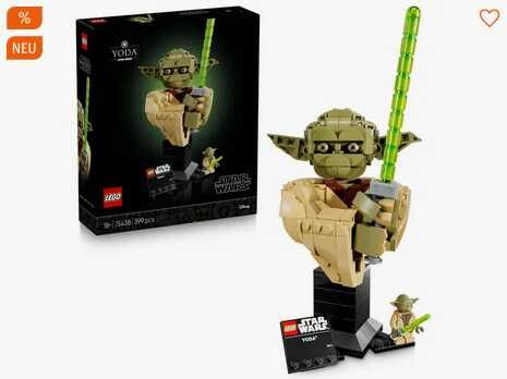 [Müller Abholung] LEGO Star Wars 75438 Angriff der Klonkrieger Yoda Büste + Tasse 23,99€ statt 30,44€