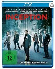 (PRIME) Inception (Blu ray) 4 Oscars *by Christopher Nolan *IMDb 8,8/10* Leonardo DiCaprio, Joseph Gordon Levitt, Ken Watanabe & Elliot Page
