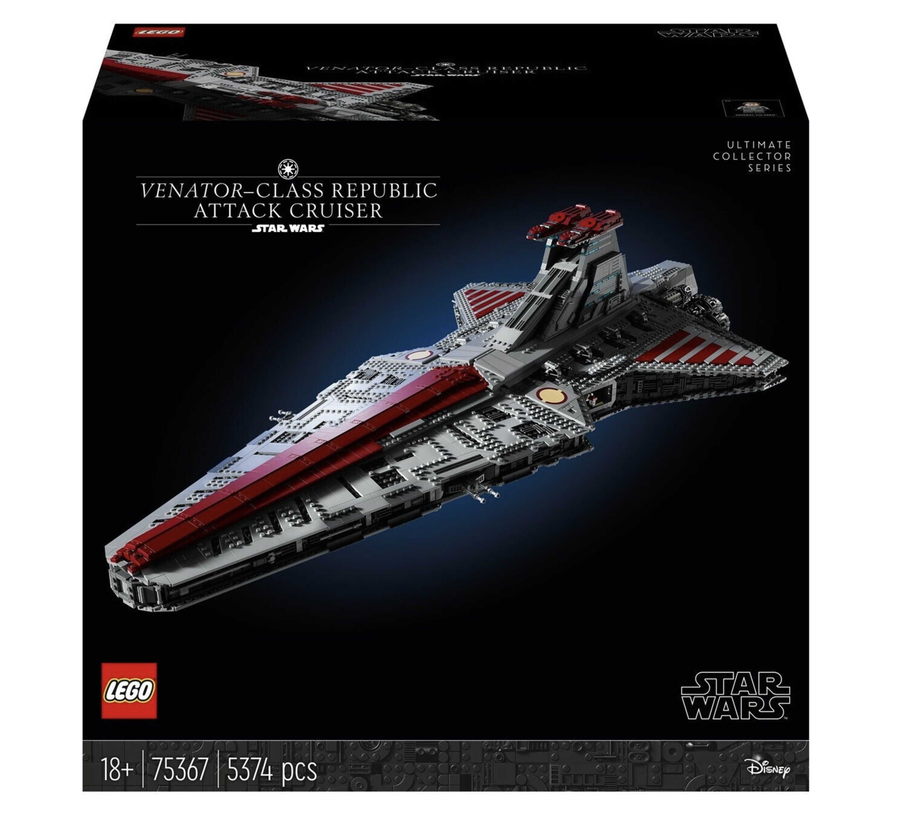 LEGO Star Wars   Republikanischer Angriffskreuzer der Venator Klasse (75367) für 505,46€ statt 549,03€