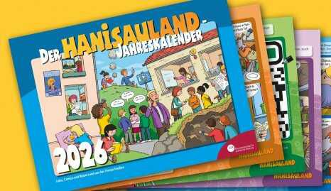 HanisauLand Wandkalender für das Jahr 2026 gratis.