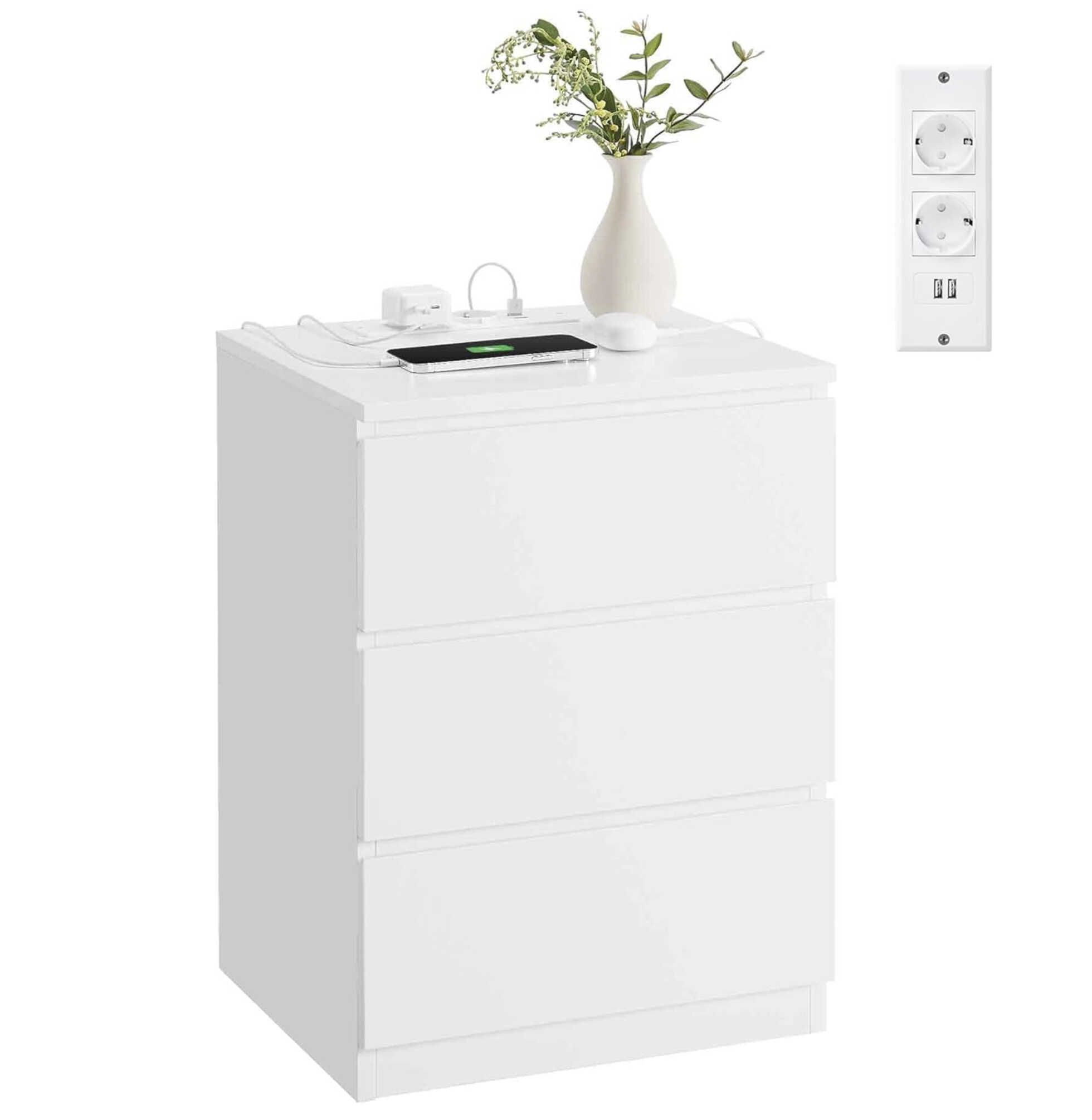 Vasagle LET631W14 Nachttisch 40x59cm für 46,74€ statt 58,87€