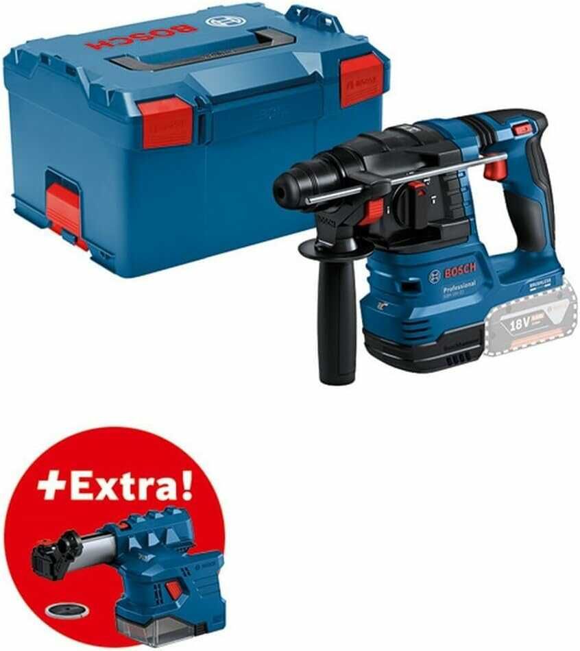 Bosch Professional Akku Bohrhammer GBH 18V 22 + GDE 18V 12 Absaugung + L Boxx 196€ statt 247€