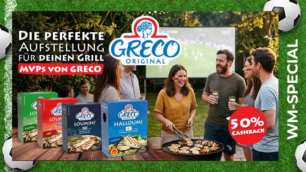 50% Cashback GRECO Halloumi und Loumini®