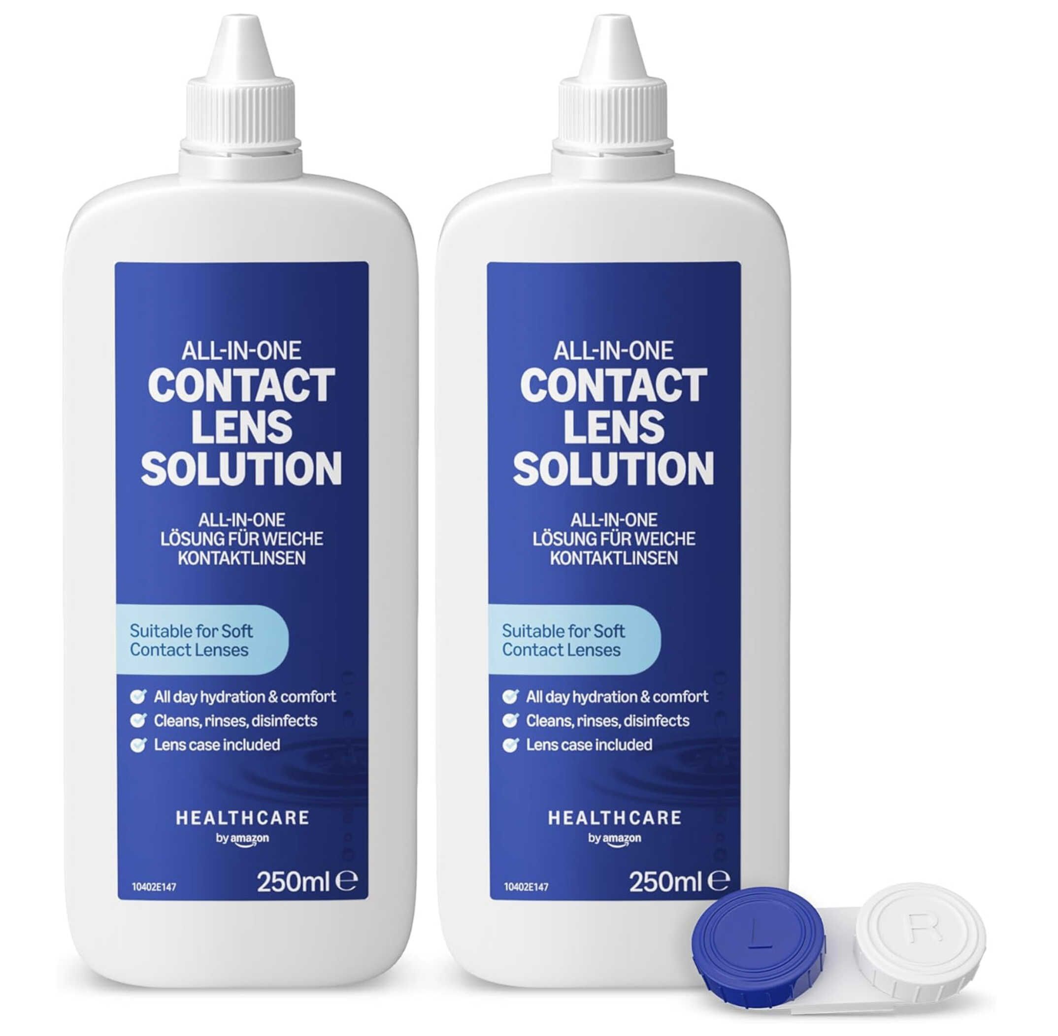 2x Healthcare by Amazon All-In-One Kontaktlinsenflüssigkeit, 250 ml für 5,70€ statt 6,59€ 2x Healthcare by Amazon All In One Kontaktlinsenflüssigkeit, 250 ml für 5,70€ statt 6,59€