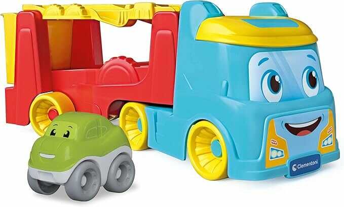 Baby Clementoni Abschleppwagen Spielzeug inkl. Spielzeugauto   Autotransporter für Kinder   Spielzeug für Kinder ab 18 Monaten 17892 (Prime)