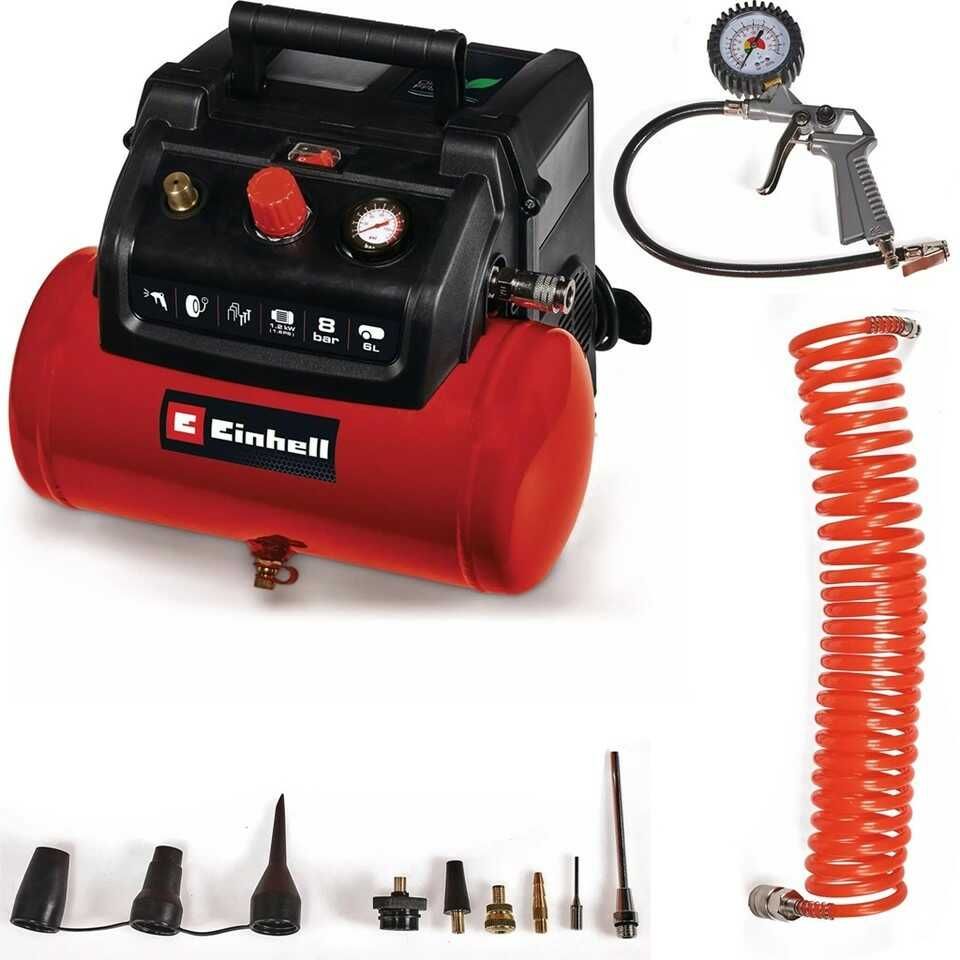 Einhell Kompressor TC-AC 190/6/8 OF Set inkl. 5m Spiralschlauch & Reifenfüller 99,99€ statt 127,90€ Einhell Kompressor TC AC 190/6/8 OF Set inkl. 5m Spiralschlauch & Reifenfüller 99,99€ statt 127,90€