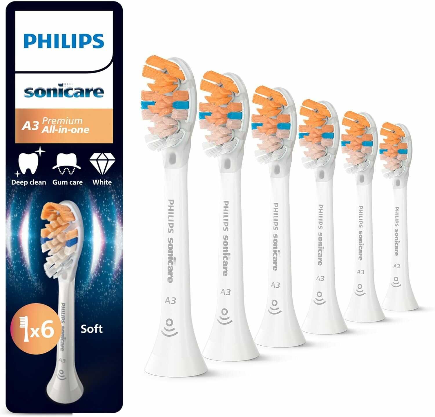 Philips Sonicare A3 Premium All in One, Original Ersatzbürstenköpfe 47,49€ statt 65,82€
