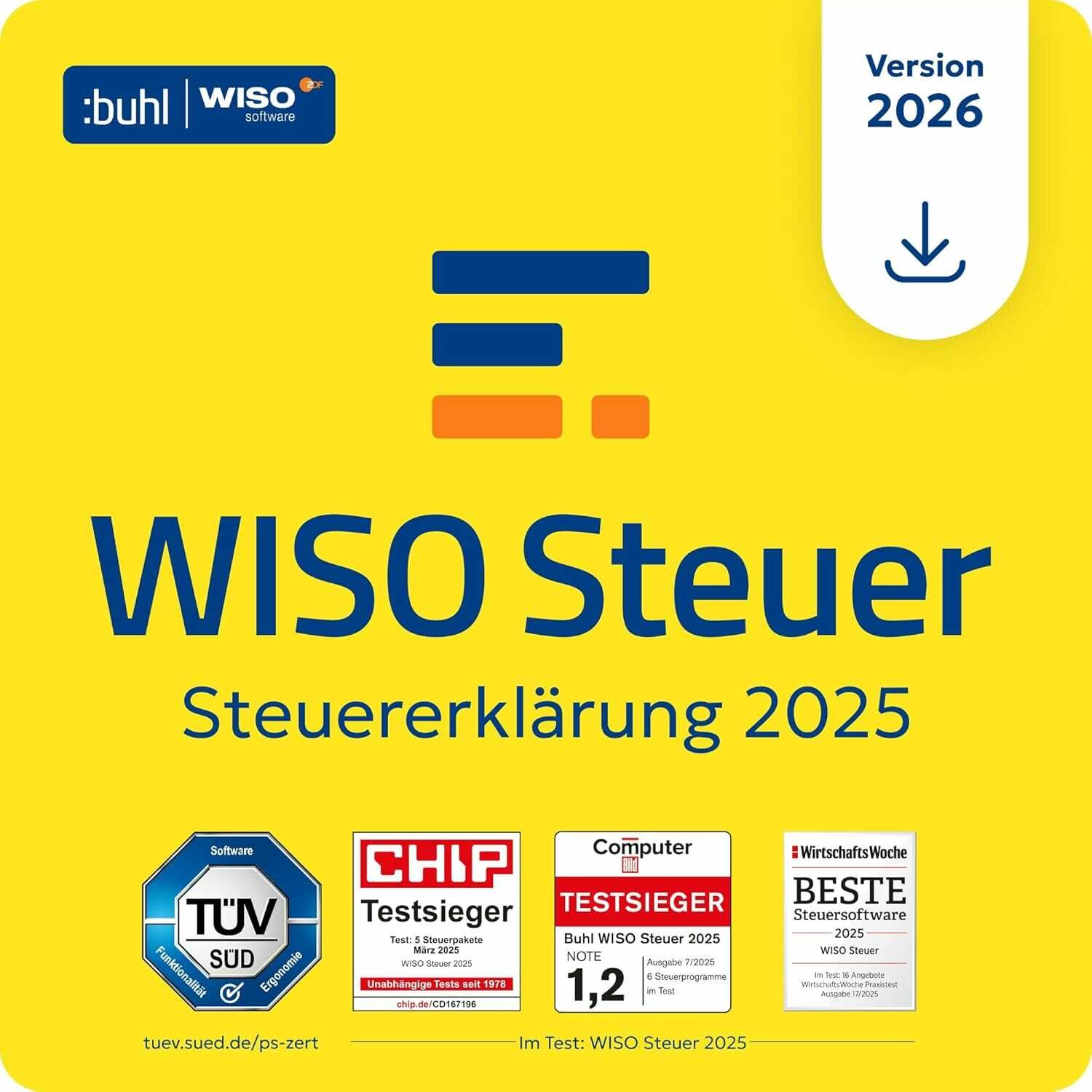 WISO Steuer 2026 (für Steuerjahr 2025) Aktivierungscode per E-Mail 22,79€ statt 23,99€ WISO Steuer 2026 (für Steuerjahr 2025) Aktivierungscode per E Mail 22,79€ statt 23,99€