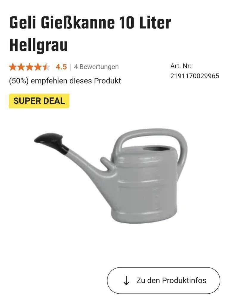 [Obi] Gießkanne 10 Liter versch. Farben Super Deal