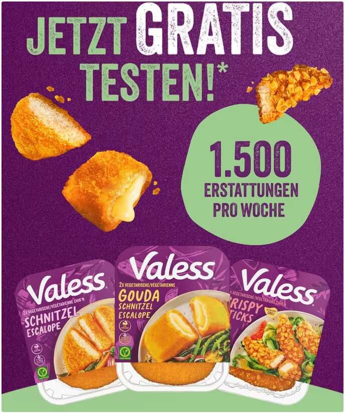 [GzG ab 01.07.] Valess Gratis Testen (1.500 Teilnahmen pro Woche / 21.000 insgesamt)
