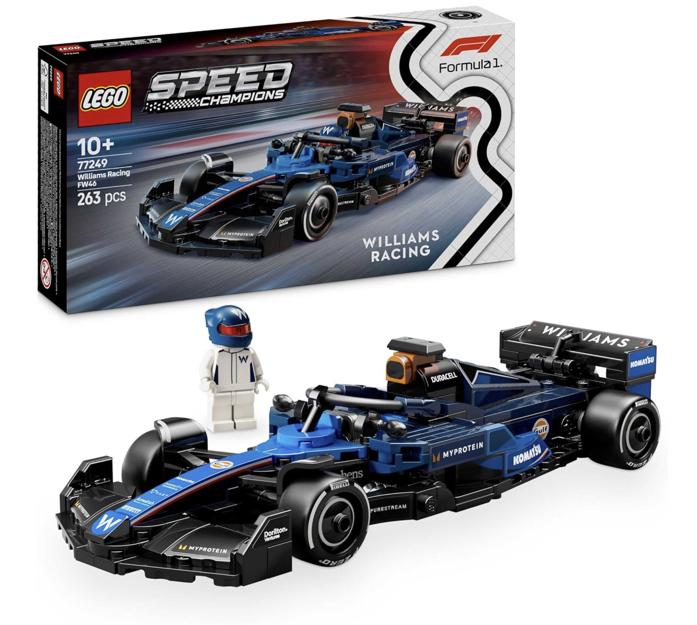 LEGO Speed Champions - Williams Racing FW46 F1 Rennauto (77249) für 17,89€ statt 20,69€ LEGO Speed Champions Williams Racing FW46 F1 Rennauto (77249) für 17,89€ statt 20,69€