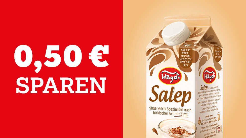 0,50€ Cashback Haydi Salep