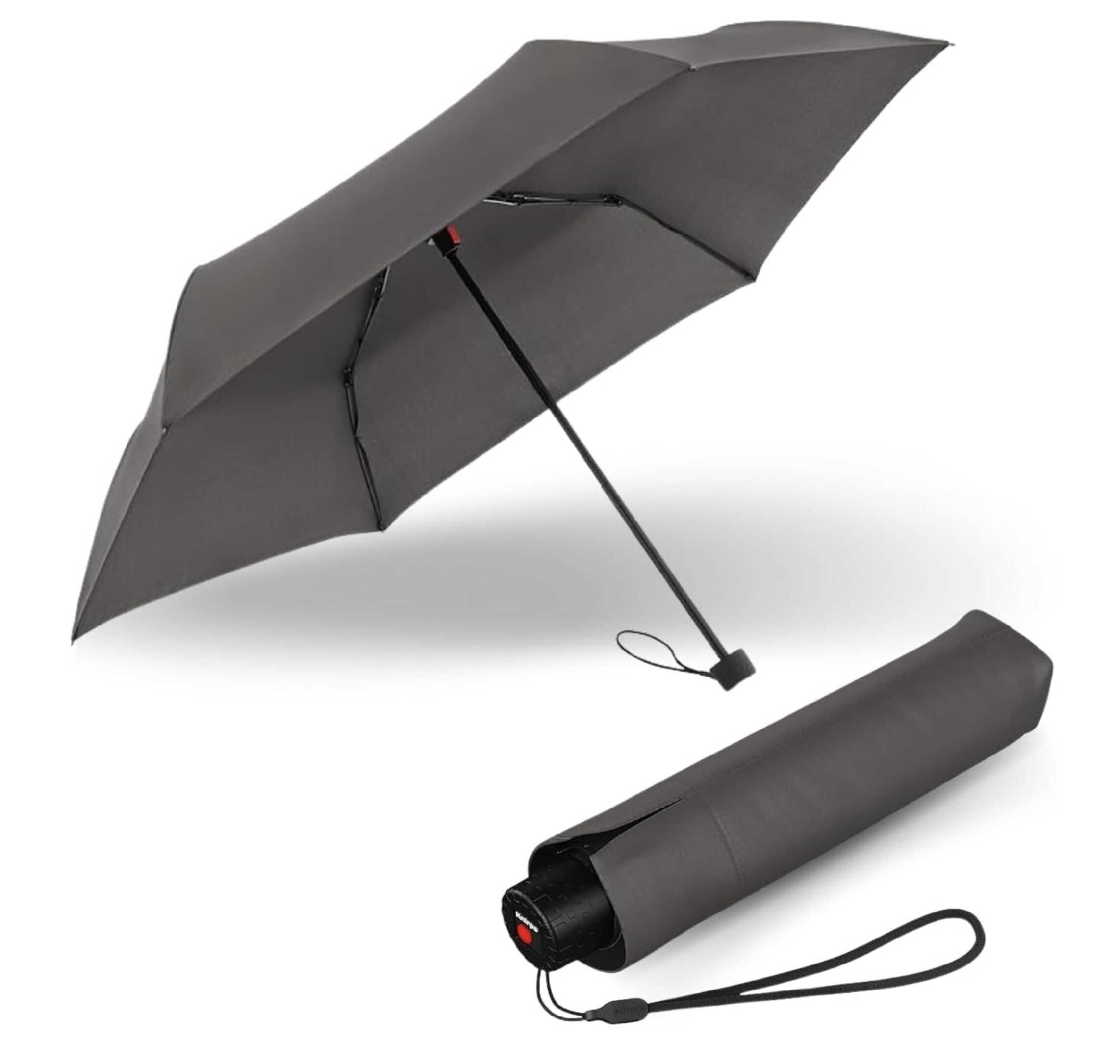 Knirps Regenschirm C.050 Small Manual Dark Grey mit Schirmtasche für 18,76€ statt 22,40€