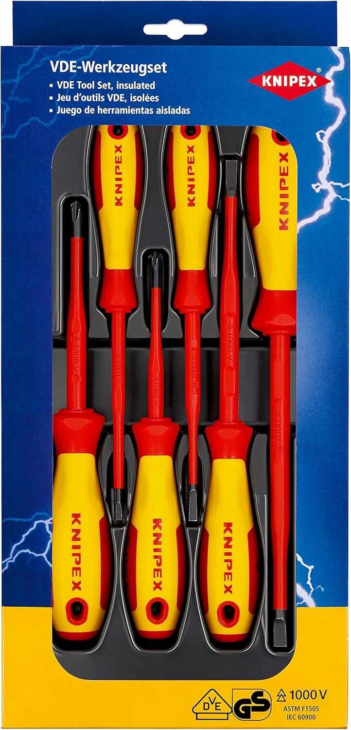 KNIPEX VDE Schraubendreher-Paket Schlitz/Phillips 6-teilig 42,99€ statt 51,97€ KNIPEX VDE Schraubendreher Paket Schlitz/Phillips 6 teilig 42,99€ statt 51,97€