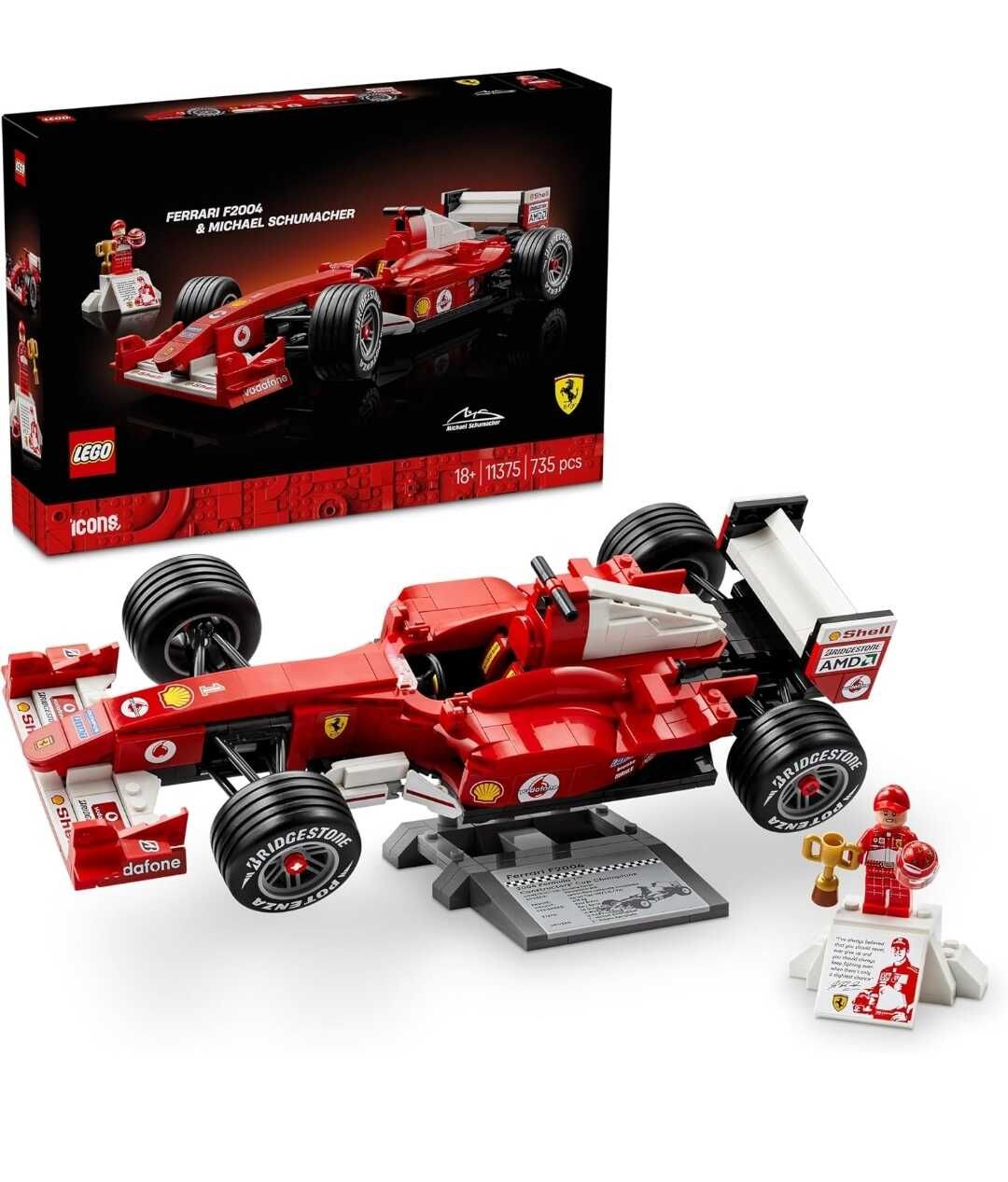 LEGO Icons Ferrari F2004 und Michael Schumacher 11375 LEGO Icons Ferrari F2004 und Michael Schumacher 11375