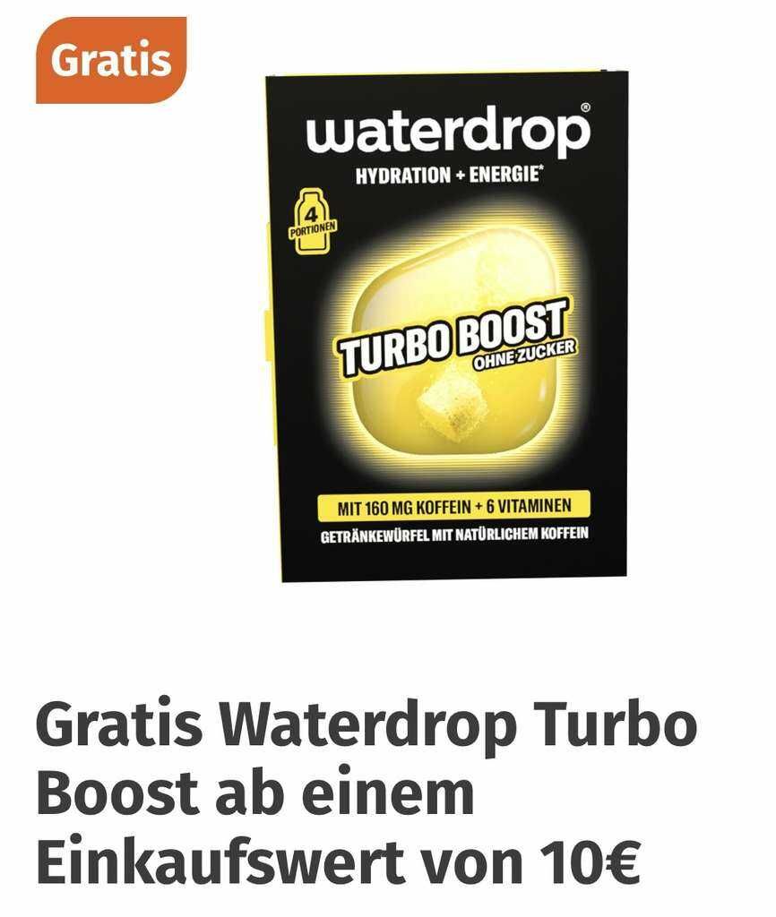 [Müller App] Gratis Waterdrop Turbo Boost, ab 10eur Einkaufswert